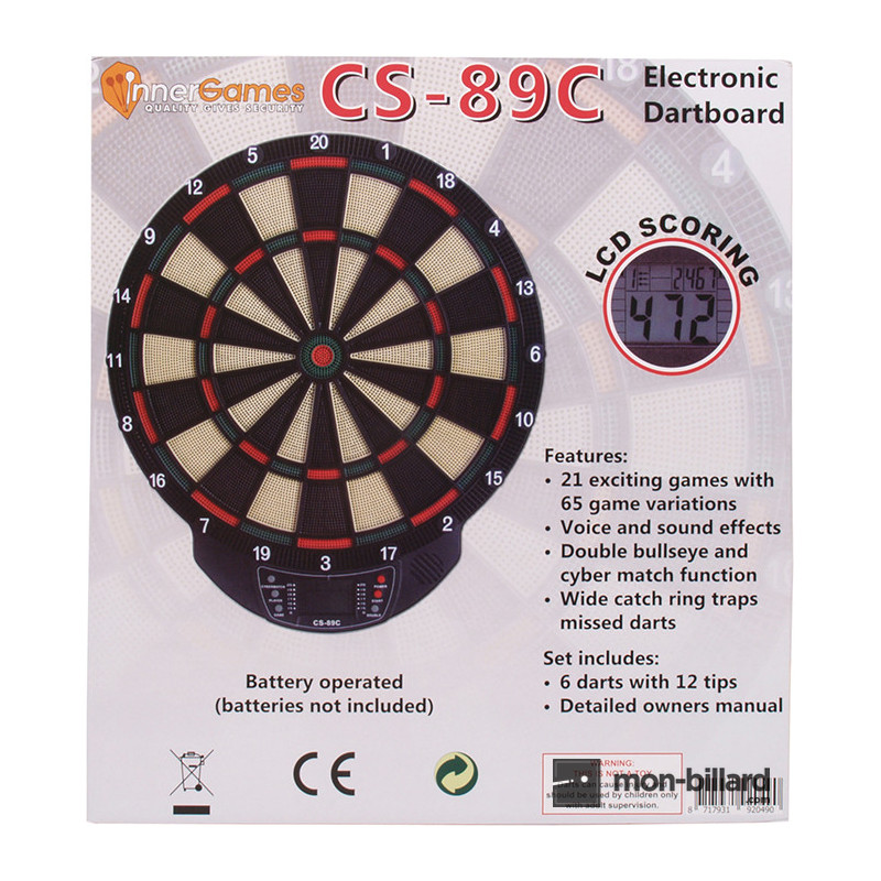 Jeu de Fléchettes Électronique CX 2000 - Balles de Sport