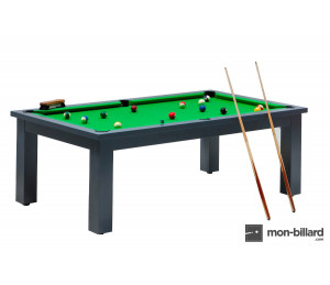 Billard Convertible Washington Gris Anthracite laqué