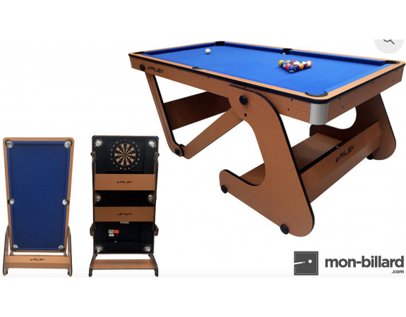 SPORTNOW Table de billard pliable avec accessoires 2 queues, 16