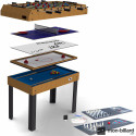 Table Multi Jeux Riley 4 en 1 (+ 8 jeux offerts)