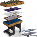 Table Multi Jeux Pliable Riley 4 en 1 (+ 8 jeux offerts)