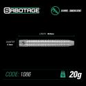 Winmau Sabotage 90% tungsten 20 g