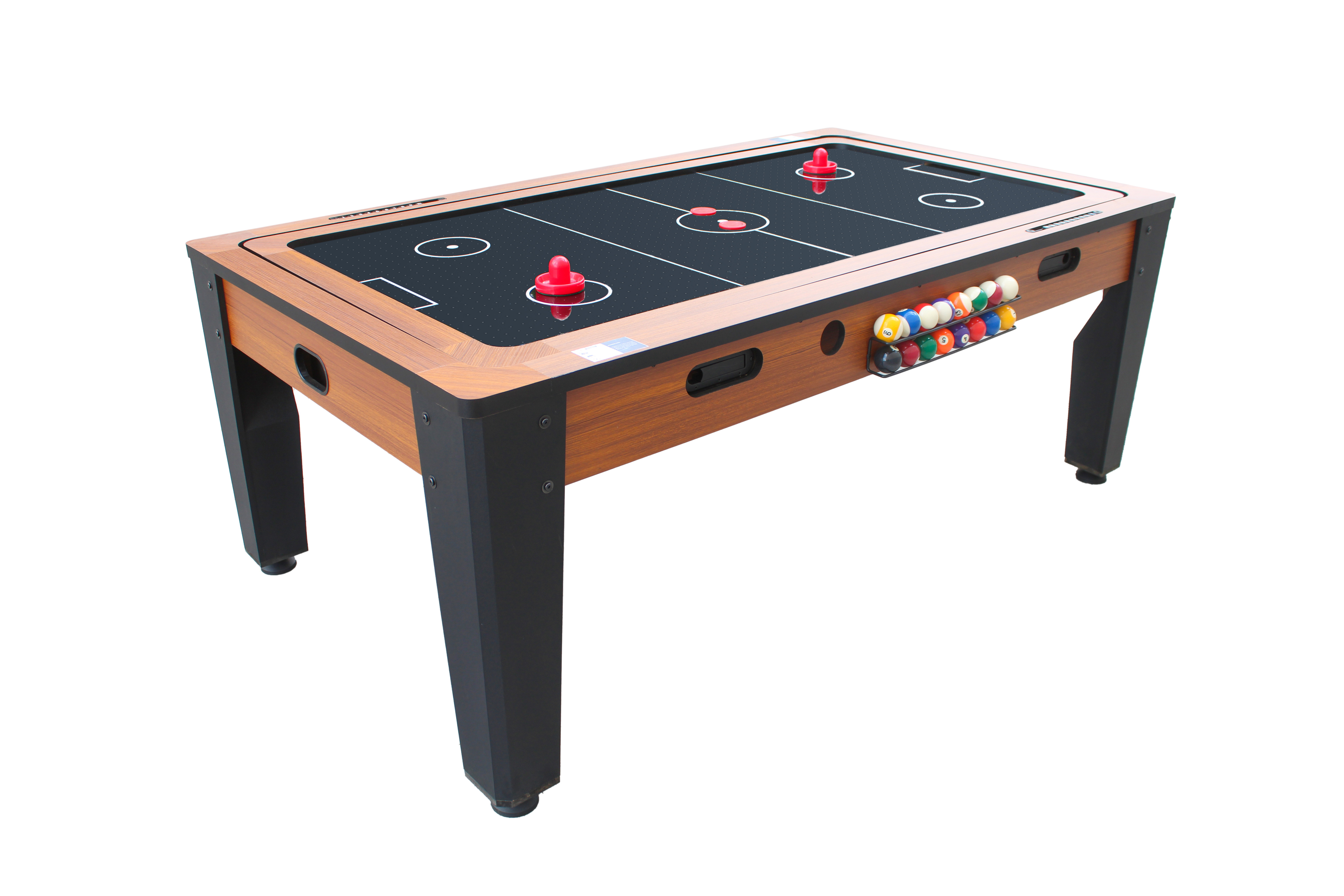 Table rotative Billard + Air Hockey Wenge 7FT