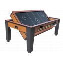 Table rotative Billard + Air Hockey + ping-pong et table Wenge 7FT