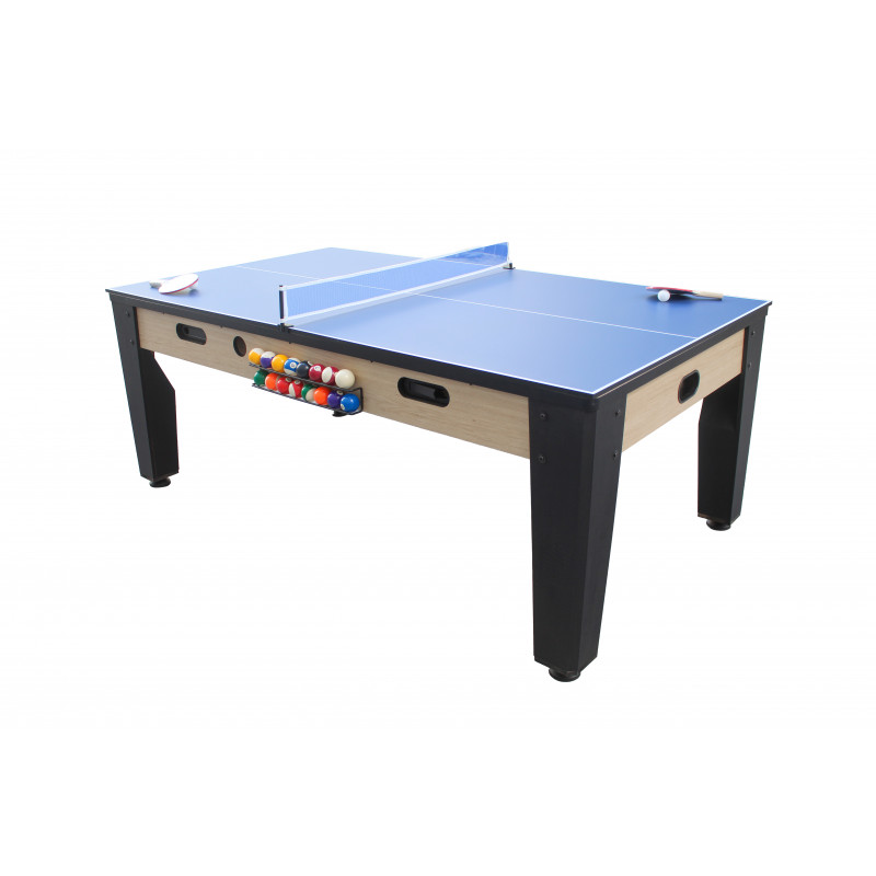 Table de Jeux 3 en 1 - Billard Pingpong et Hockey : Chez