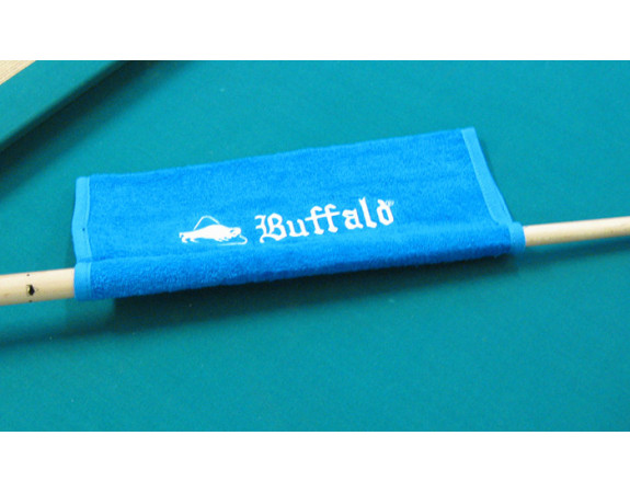 Serviette Buffalo bleue 33 X 16 cm avec manchon