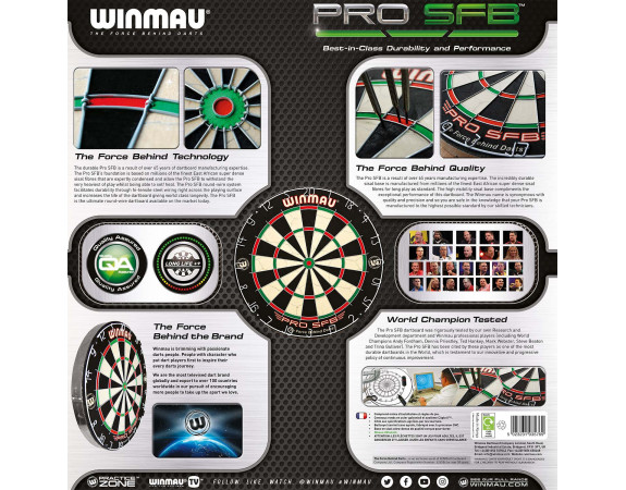 Jeu de Fléchettes Winmau Pro SFB