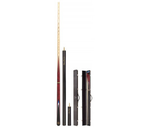 Queue de billard Snooker Buffalo De Luxe coffret 145 cm (9-10mm) avec étui, mini butt et spacer extension