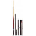 Queue de billard Snooker Buffalo De Luxe coffret 145 cm (9-10mm) avec étui, mini butt et spacer extension