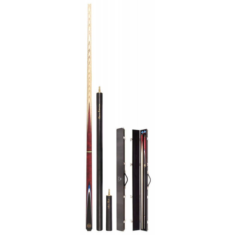 Queue de billard Snooker Buffalo De Luxe en 145 cm (10mm) avec étui, mini  butt et spacer extension 