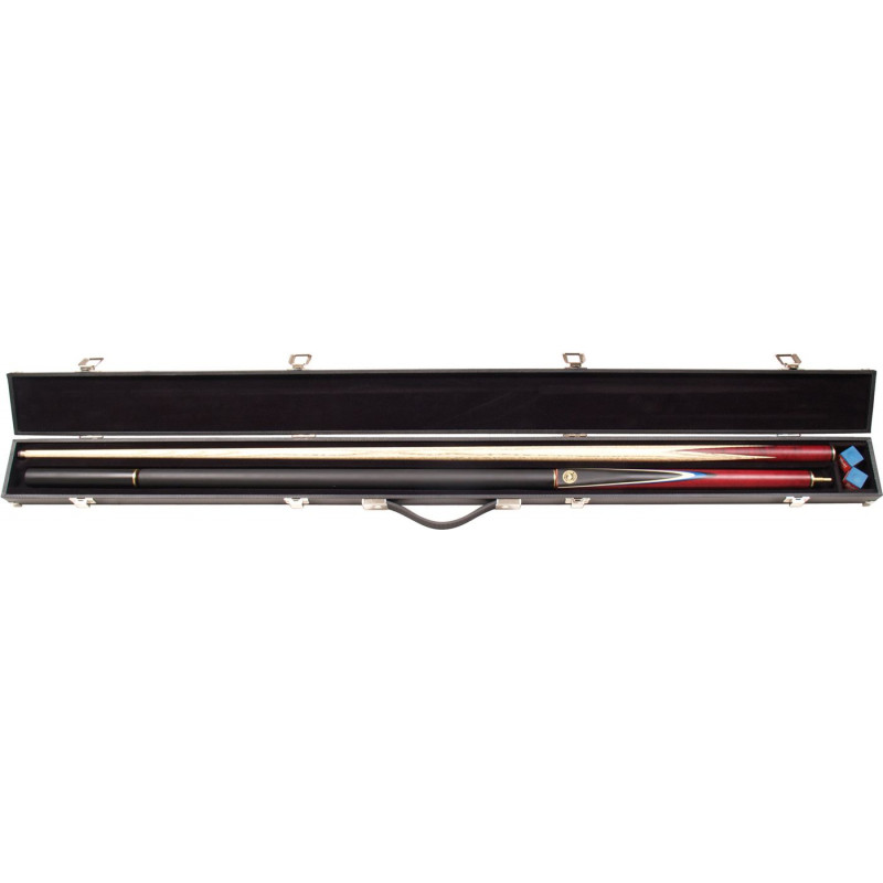 Queue de billard Snooker Buffalo De Luxe en 145 cm (10mm) avec étui, mini  butt et spacer extension 