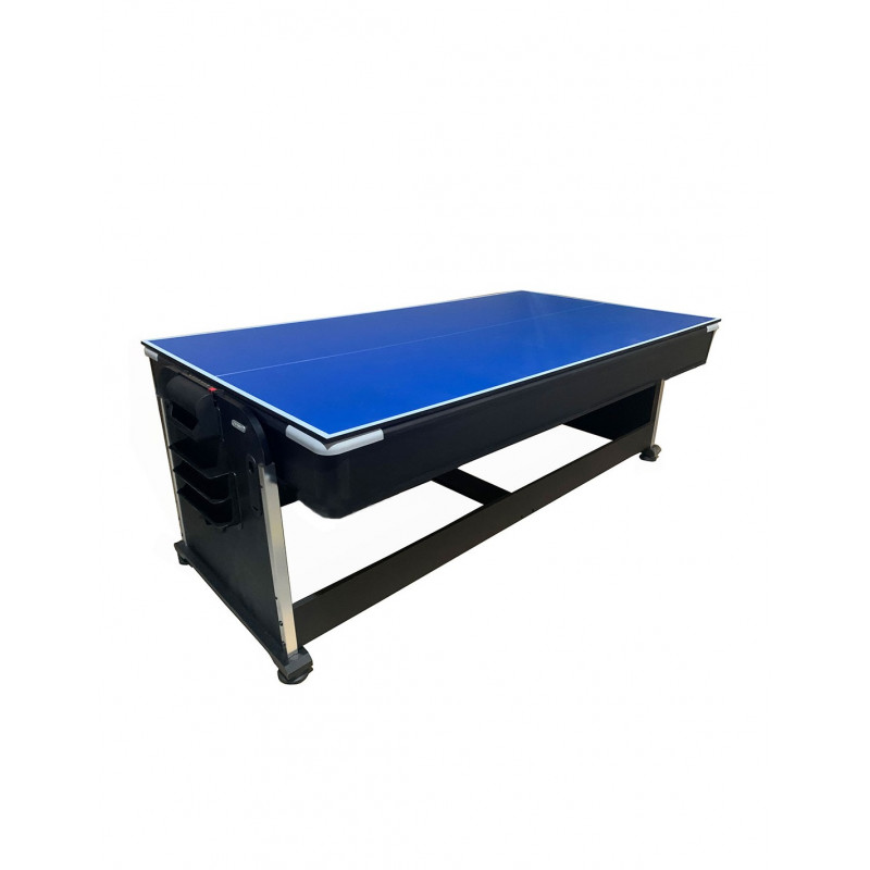 Table Multi Jeux rotative 4 en 1 – Billard, Hockey, Ping Pong, Table