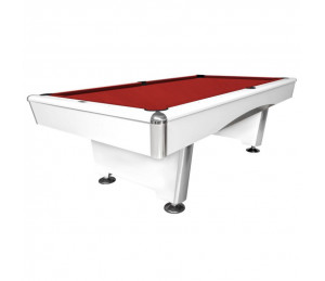 Billard Anglais DPT Omega blanc, une table 8 pool, 5 tapis au choix !