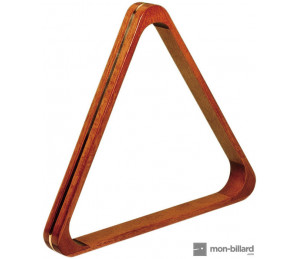 Triangle en bois naturel pour billes 52,4 mm