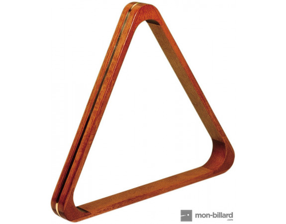 Triangle en bois naturel pour billes 52,4 mm