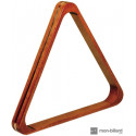 Triangle en bois naturel pour billes 52,4 mm