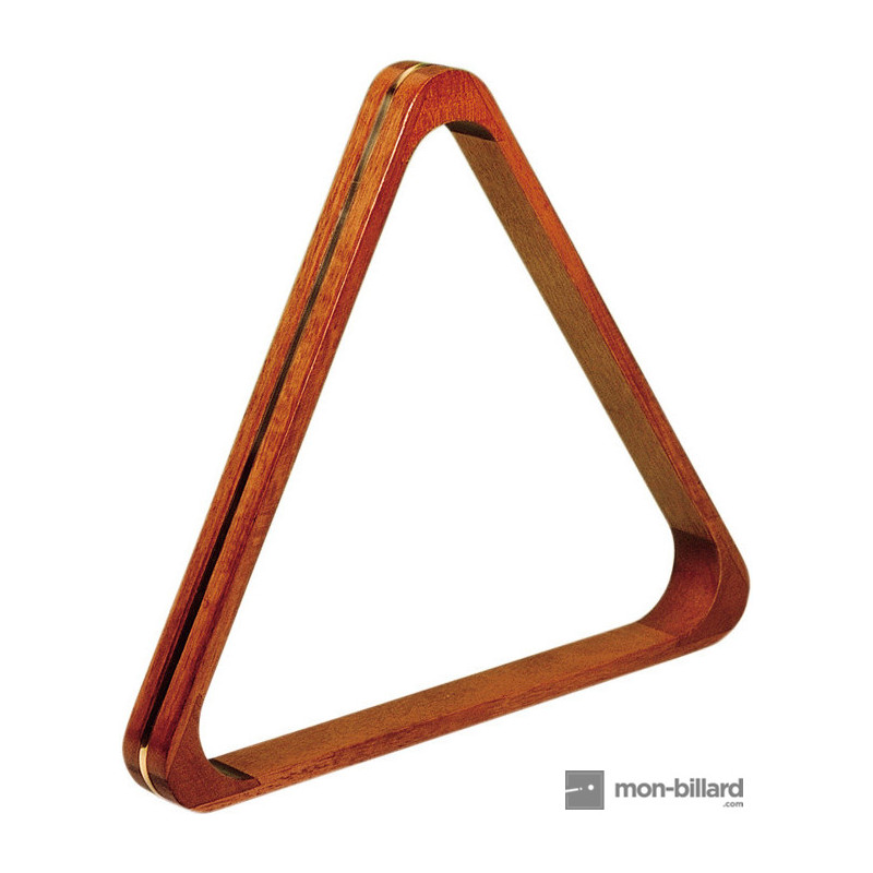 Triangle en bois naturel pour billes 52,4 mm 