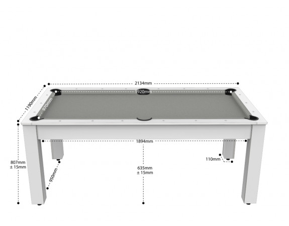 Billard table blanc