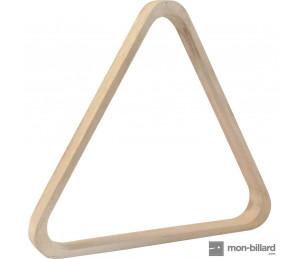 Triangle en bois blanc pour billes 57.2mm