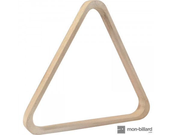 Triangle en bois blanc pour billes 57.2mm