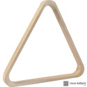 Triangle en bois blanc pour billes 57.2mm