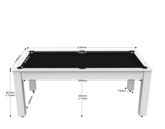 Billard table blanc