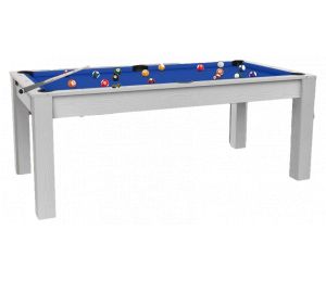 Billard convertible en table à manger noir - 216 x 120 x 77 cm - Conver- Table