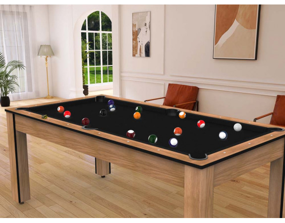 Billard convertible Delhi Bois Clair 6 ou 7FT