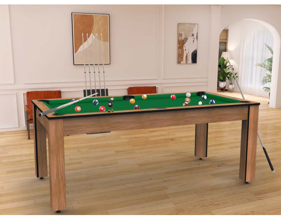 Billard convertible Delhi Bois Clair 6 ou 7FT