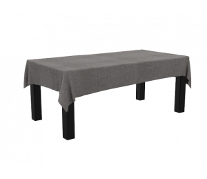 Nappe rectangulaire effet lin imperméable Taupe Gris Anthracite