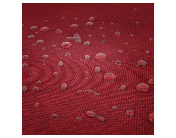 Nappe rectangulaire effet lin imperméable Rouge