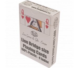 Jeu de cartes simple LION Poker 100% plastique