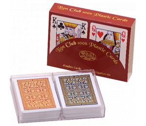 x2 Jeu de cartes de Poker 100% Plastique