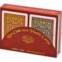 x2 Jeu de cartes de Poker 100% Plastique