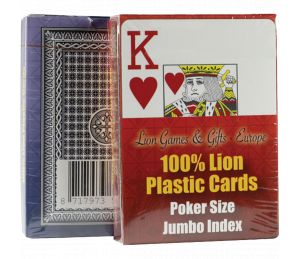 Jeu de cartes LION 100% Plastique