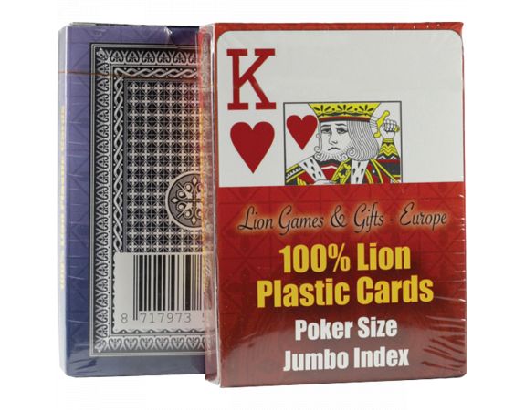 Jeu de cartes LION 100% Plastique