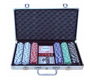 Malette de poker en aluminium 300 jetons 11,5g