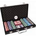 Malette de poker en cuir 300 jetons 11,5g