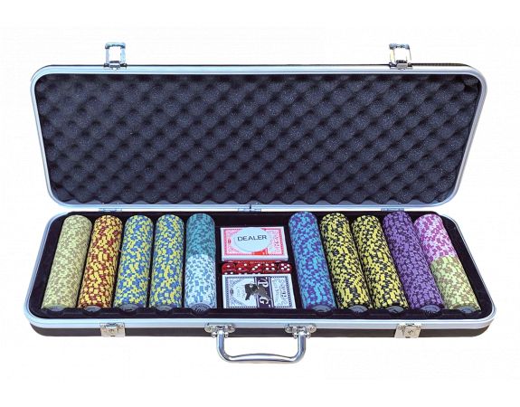 Malette de poker professionnel 500 jetons 14g