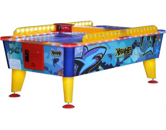 Air Hockey Shark Extérieur Monnayeur 6 Ft