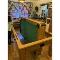 Table rotative Billard + Air Hockey + ping-pong et table bois clair 7FT