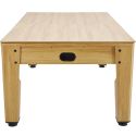 Table rotative Billard + Air Hockey + ping-pong et table bois clair 7FT