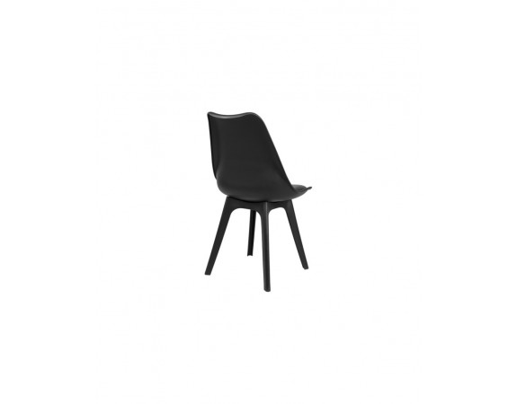 Chaise ergonomique Karl - Noire - Set de 4 pièces