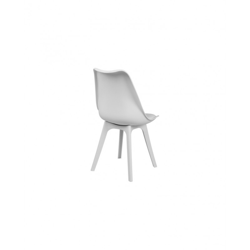 Chaise ergonomique Karl - Blanche - Set de 4 pieces