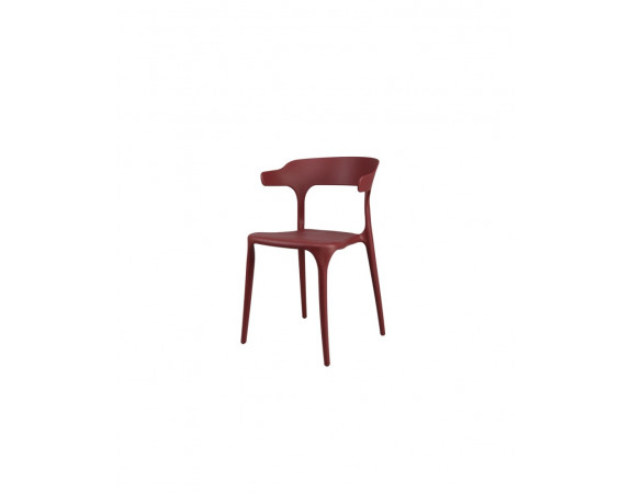 Chaise ergonomique Gabriel - Rouge - Set de 4pcs