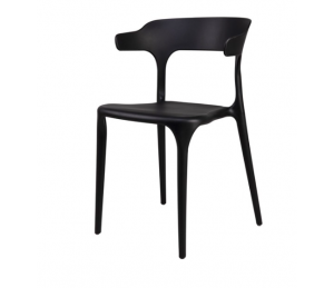 Chaise ergonomique Gabriel - Noire - Set de 4pcs