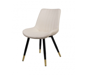 Chaise ergonomique Emmanuel - Crème - Set de 4 pieces