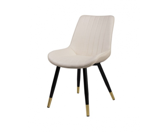 Chaise ergonomique Emmanuel - Crème - Set de 4 pieces