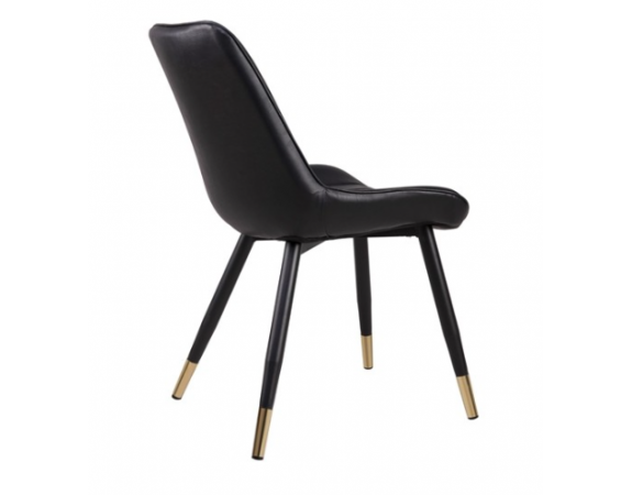 Chaise ergonomique Emmanuel - Noire - Set de 4 pièces