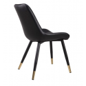 Chaise ergonomique Emmanuel - Noire - Set de 4 pièces